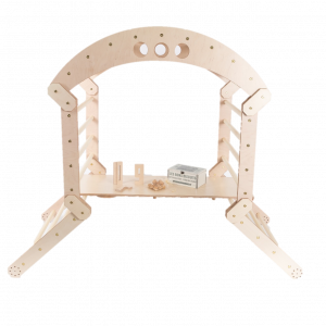 Luula HILLTOWN CLIMBER Pikler's triangles climbing playground set with ramp