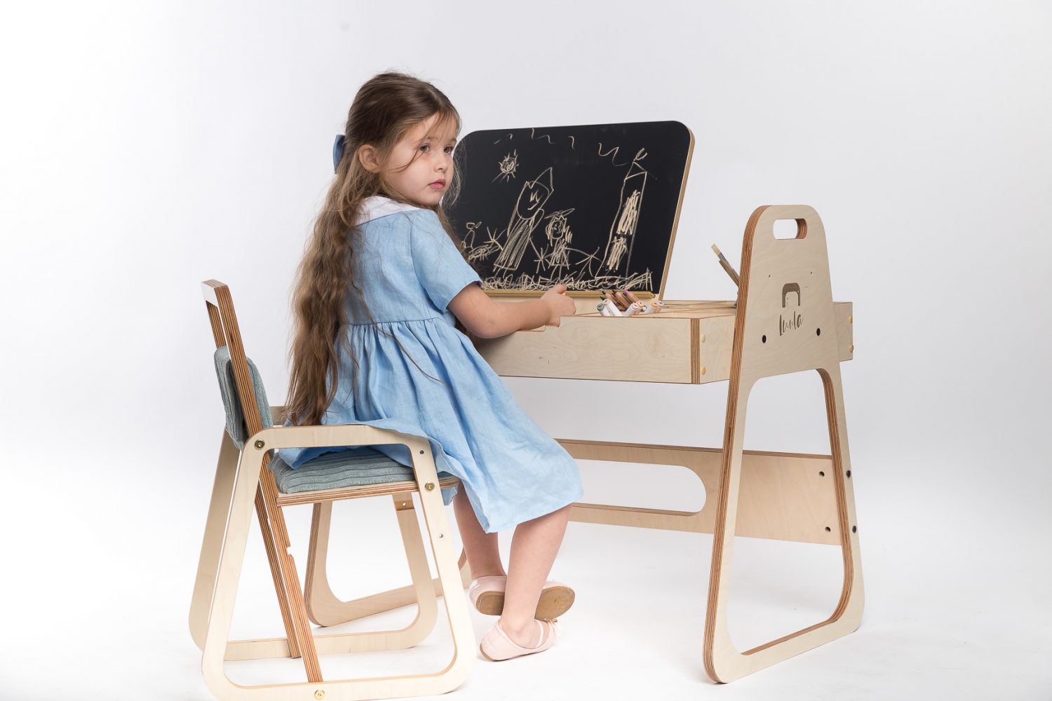 Childrens Montessori Table and Chair by Luula