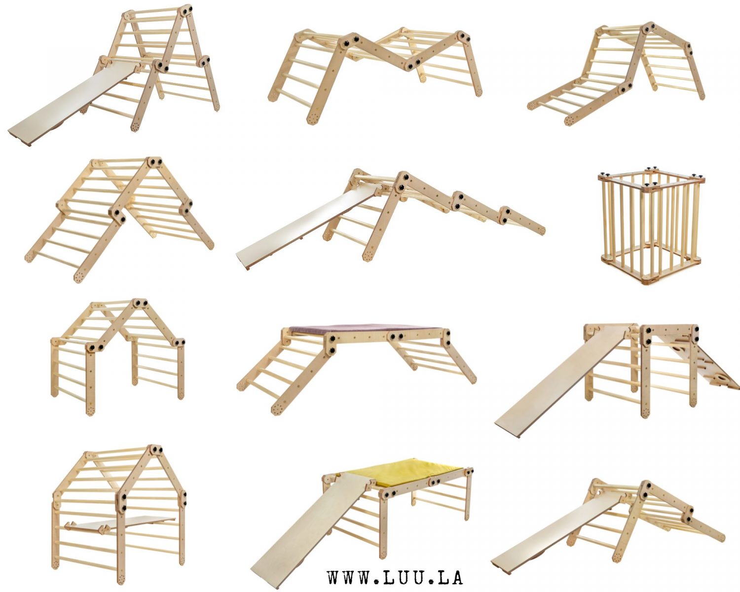 Childrens Montessori Indoor Climbing Furniture by Luula